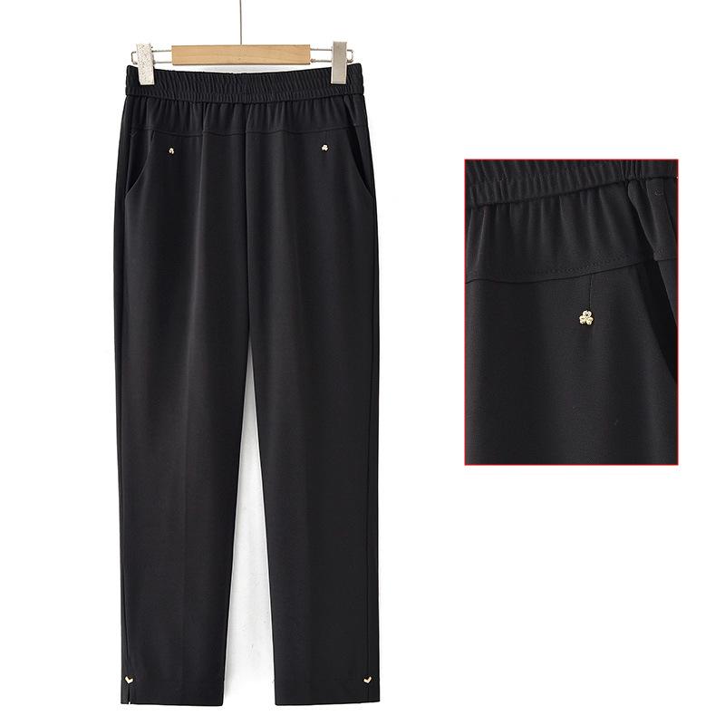 Summer Elastic Waist Loose Women s Pants: Breathable, Comfortable Straight Leg for Middle-Aged and Elderly 4XL (For 135-145 lbs) чорний
Summer Elastic Waist Loose Women s Pants: Breathable, Comfortable Straight Leg for Middle-Aged and Elderly 4XL (For 135-145 lbs) чорний