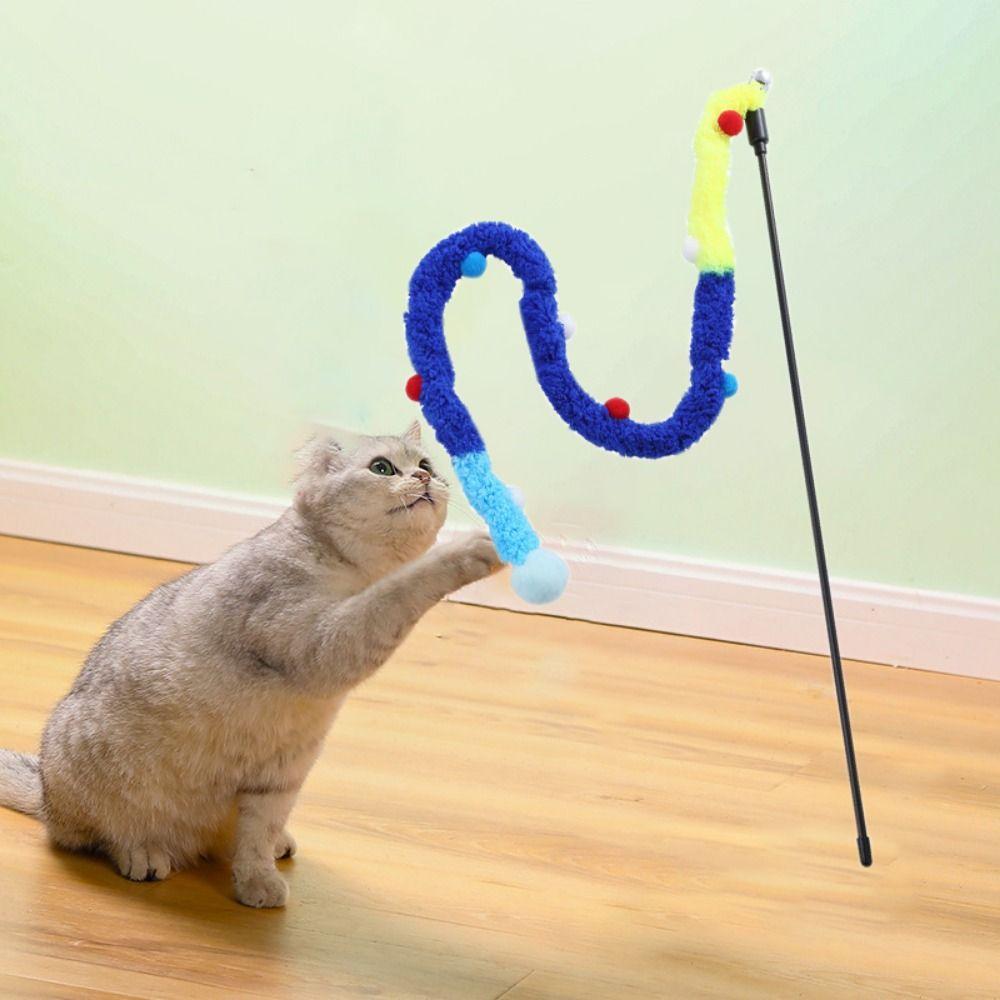 Soft Colorful Plush Cat Teaser Stick Interactive Cat Play Toy Cat Plush Teaser Rod Relieve Boredom
Soft Colorful Plush Cat Teaser Stick Interactive Cat Play Toy Cat Plush Teaser Rod Relieve Boredom