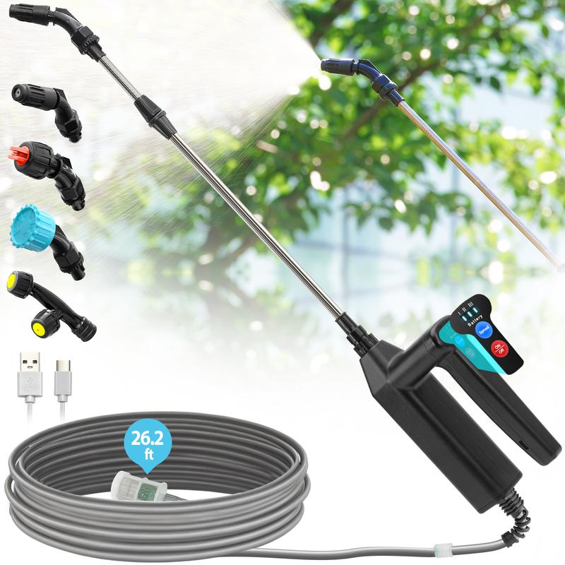 8M 7.4V Battery Powered Sprayer Wand Rechargeable Water Sprayer Wand with 4 Adjustable Nozzles & Filter 8M
8M 7.4V Battery Powered Sprayer Wand Rechargeable Water Sprayer Wand with 4 Adjustable Nozzles & Filter 8M