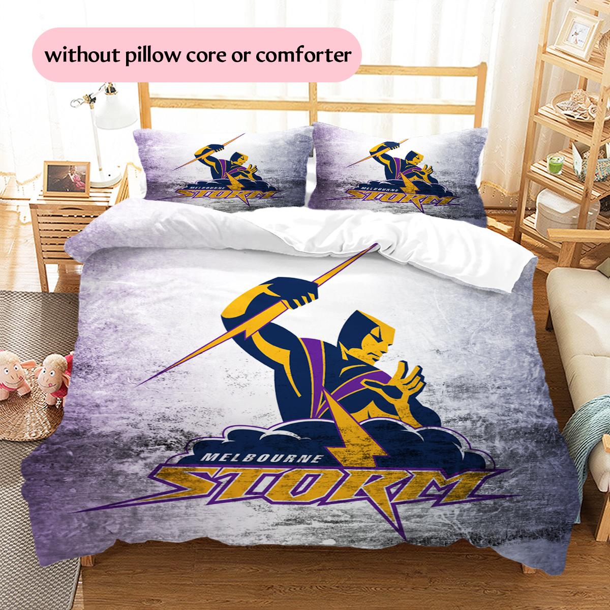 Melbourne Storm Pattern Bedding Home Decoration Birthday & Festival Gift (1 * duvet cover + 2 * pillowcase, without core) 135x200cm
Melbourne Storm Pattern Bedding Home Decoration Birthday & Festival Gift (1 * duvet cover + 2 * pillowcase, without core) 135x200cm