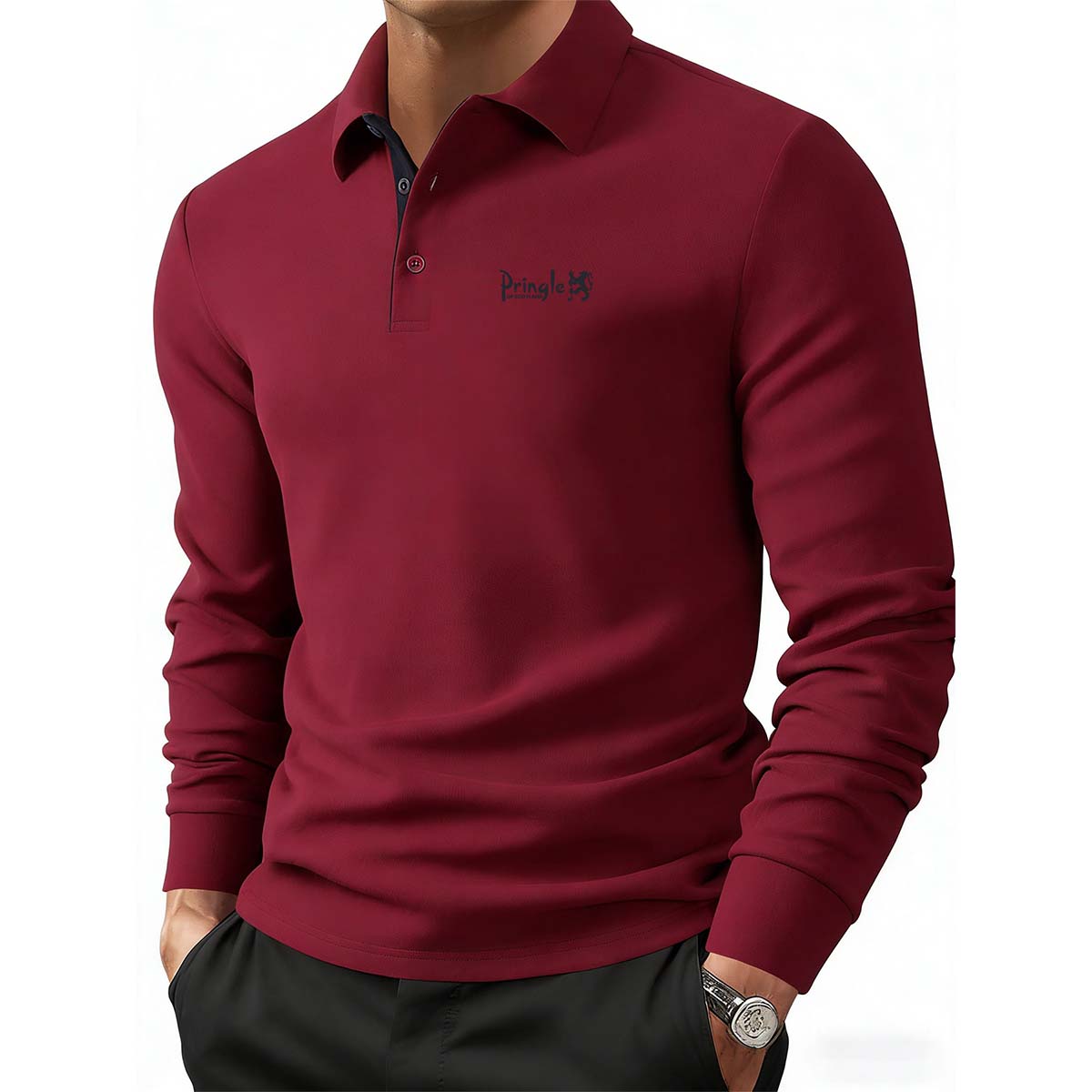 Pringle Lion Logo Print Long Sleeve Casual Polo Shirt for Men M червоний
Pringle Lion Logo Print Long Sleeve Casual Polo Shirt for Men M червоний