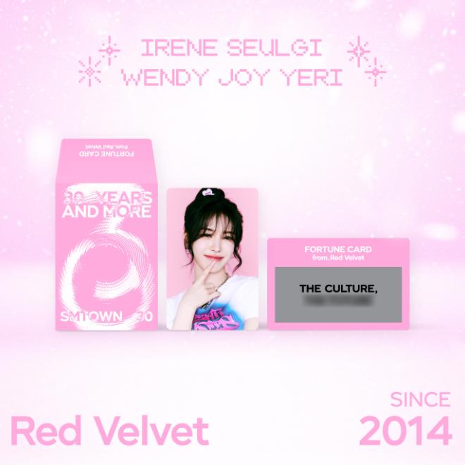 Предварительный заказ SMTOWN LIVE 2025 30 Years and More Fortune Scratch Card Set Red Velvet Random 1 pack
Предварительный заказ SMTOWN LIVE 2025 30 Years and More Fortune Scratch Card Set Red Velvet Random 1 pack