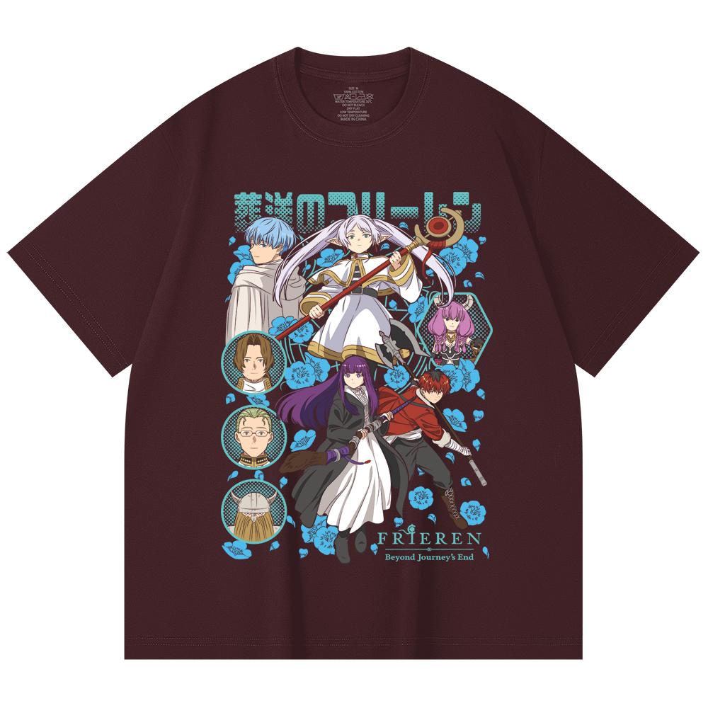 230 Gsm 100% Cotton Frieren V1 Print Unisex Heavy Cotton T Shirt 2XL вина червоного кольору
230 Gsm 100% Cotton Frieren V1 Print Unisex Heavy Cotton T Shirt 2XL вина червоного кольору