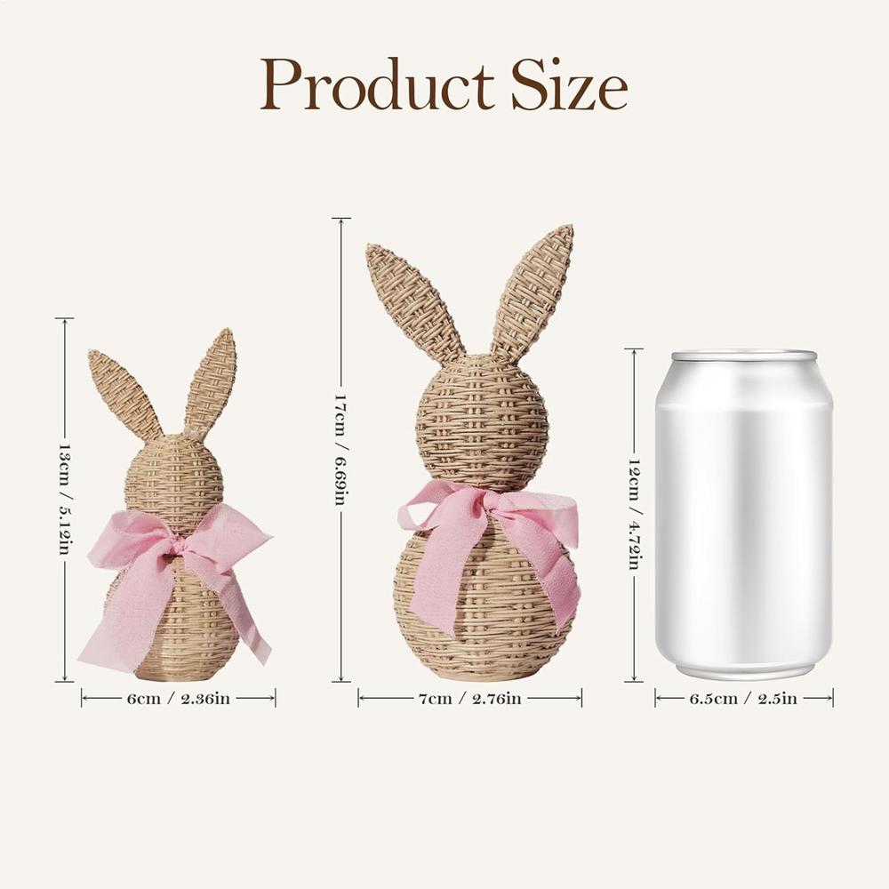 Bunny Figurines 2 Pieces Resin Woven Spring Decoration Easter Bunny Decoration Animal Figurines For Household Living Room Bedroom Kitchen
Bunny Figurines 2 Pieces Resin Woven Spring Decoration Easter Bunny Decoration Animal Figurines For Household Living Room Bedroom Kitchen