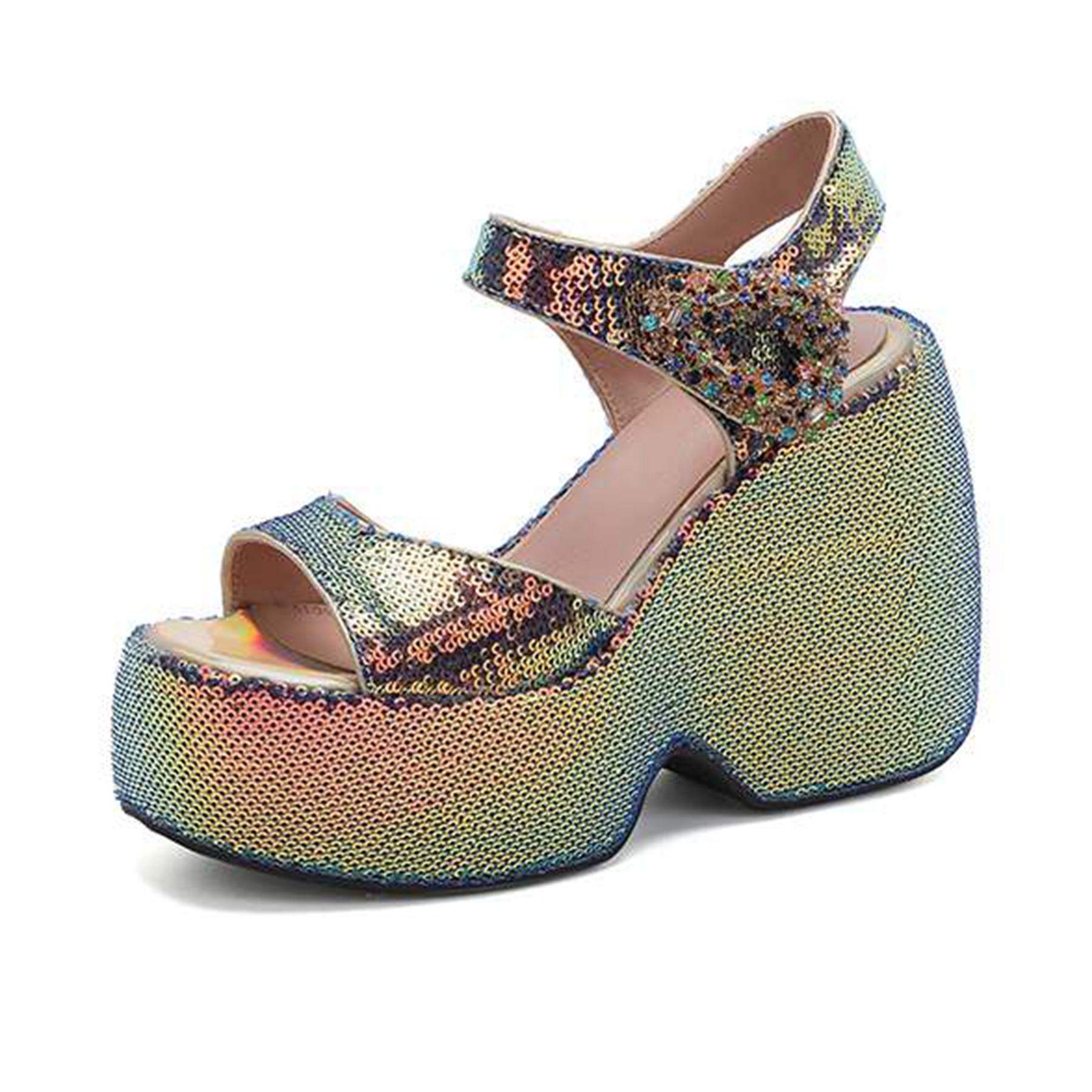 Krazing Pot Sequin Cloth Spring Autumn Size 43 Women Platform Super High Heels Bling Shiny Women Round Toe Waterproof Pumps 43 червоний
Krazing Pot Sequin Cloth Spring Autumn Size 43 Women Platform Super High Heels Bling Shiny Women Round Toe Waterproof Pumps 43 червоний