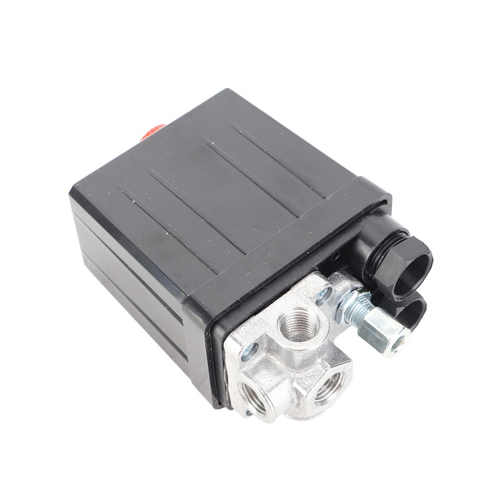 Heavy Duty 240V 16A Four Port Air Compressor Pressure Switch Control 90PSI-120PSI Thread 12MM чорний
Heavy Duty 240V 16A Four Port Air Compressor Pressure Switch Control 90PSI-120PSI Thread 12MM чорний