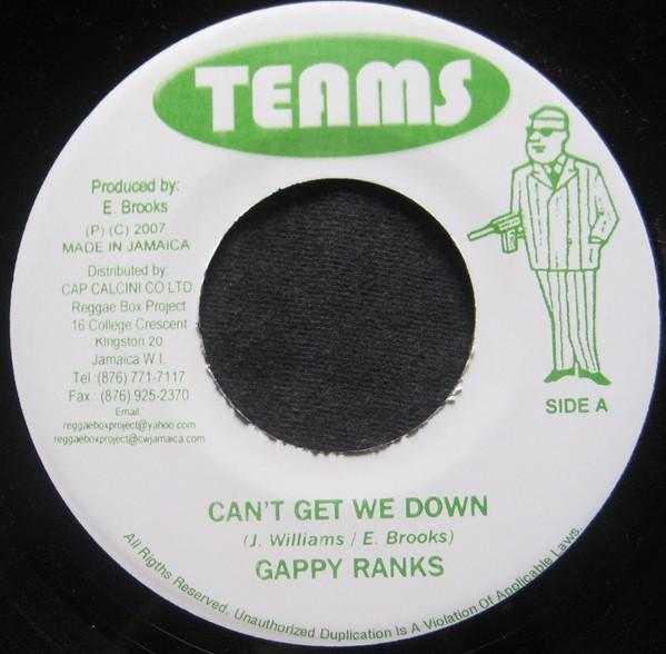7inch Record GAPPY RANKS - Can t Get We Down NONE Teams 2007 Jamaica Reggae, Ska & Dub Used
7inch Record GAPPY RANKS - Can t Get We Down NONE Teams 2007 Jamaica Reggae, Ska & Dub Used