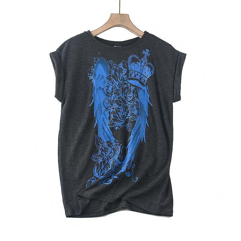 Мягкий кулон Nuo Модная футболка с принтом и закатанными рукавами Blue Print 4 8
Мягкий кулон Nuo Модная футболка с принтом и закатанными рукавами Blue Print 4 8