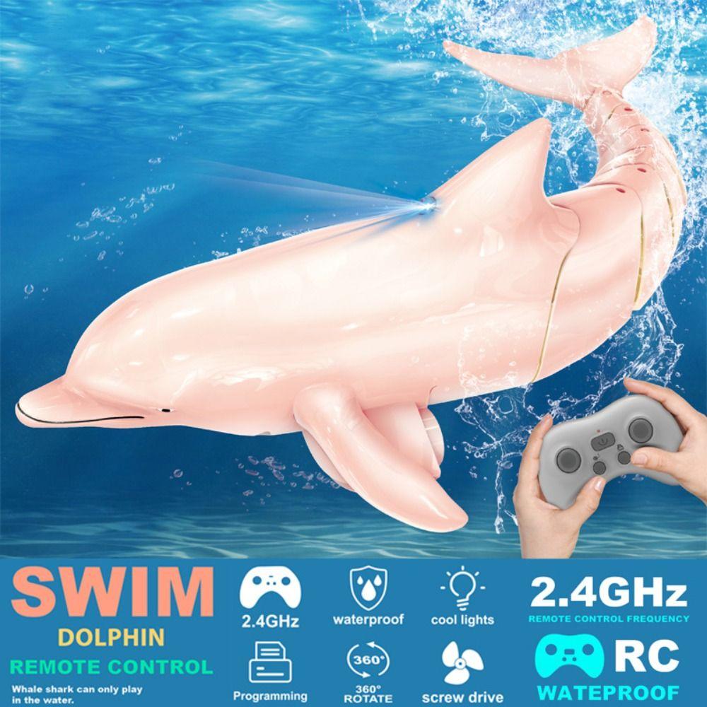 2.4G RC Dolphin Boat Водонепроницаемая игрушка с дистанционным управлением Новая игрушка-симулятор дельфина для плавания
2.4G RC Dolphin Boat Водонепроницаемая игрушка с дистанционным управлением Новая игрушка-симулятор дельфина для плавания