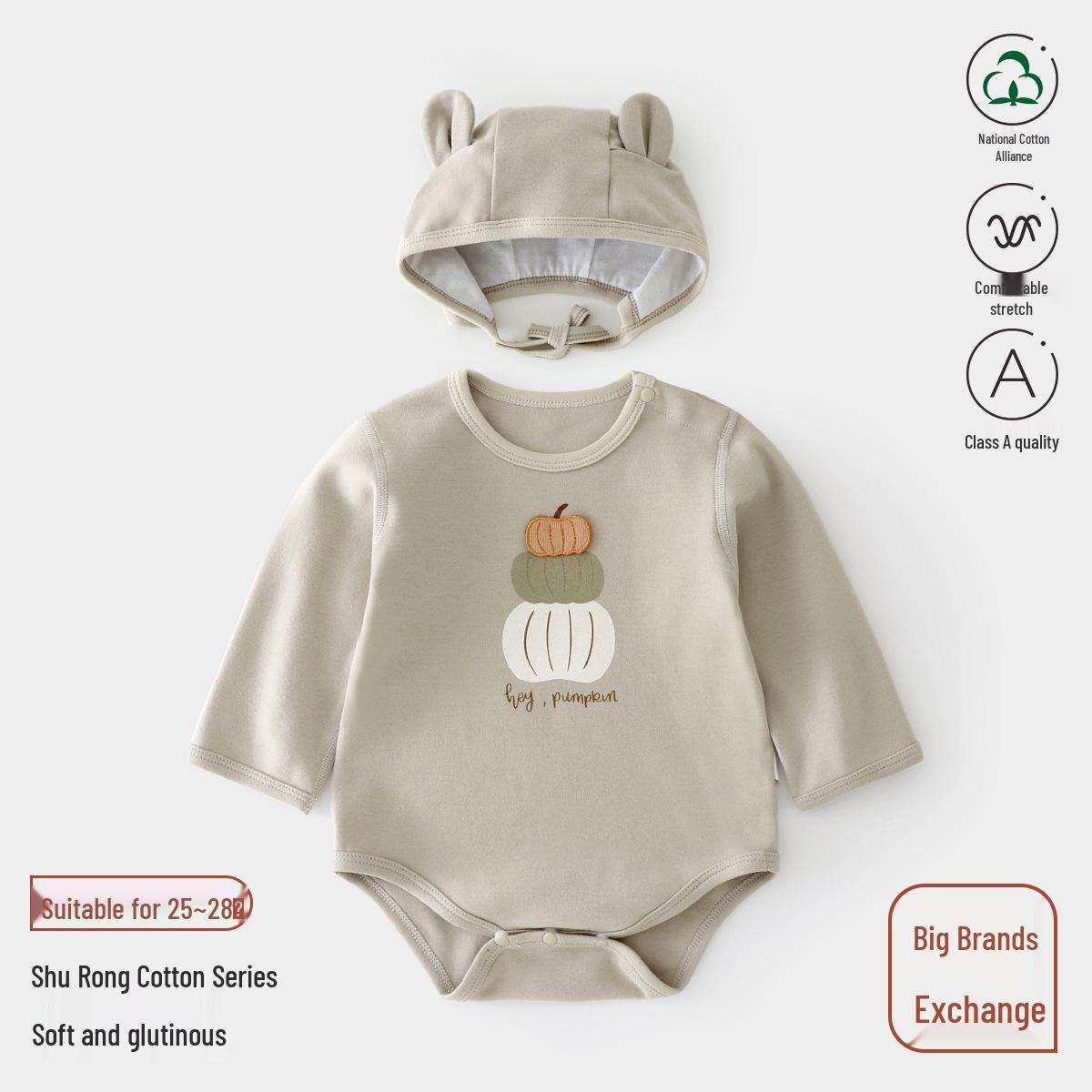 Infant & Toddler Velvet Romper: Spring & Autumn A-Class Boneless Long Sleeve Triangle Onesie 73 cm серый
Infant & Toddler Velvet Romper: Spring & Autumn A-Class Boneless Long Sleeve Triangle Onesie 73 cm серый