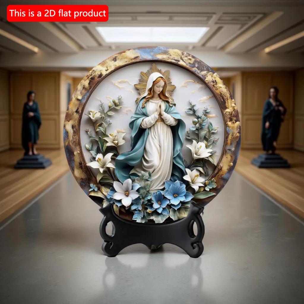 2d Flat 20*20cm, Vintage Virgin Mary Round Wooden Wall Art, Ideal for Home, Office, Bar and Kitchen Decor, Durable Sign for Parties. 20x20cm
2d Flat 20*20cm, Vintage Virgin Mary Round Wooden Wall Art, Ideal for Home, Office, Bar and Kitchen Decor, Durable Sign for Parties. 20x20cm