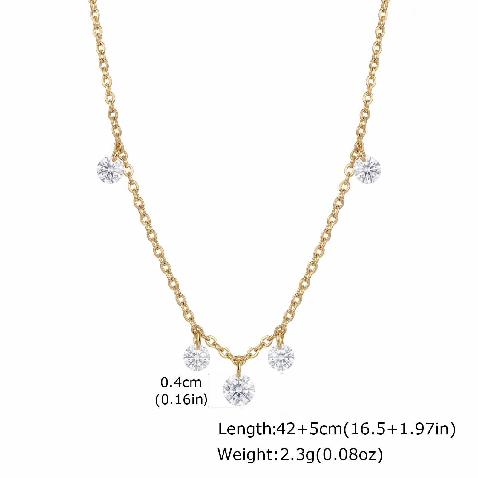 Vnox Elegant Gold Plated White Zirconia Y-Shape Long Necklace Minimalist Crystal Necklace for Women Wedding Party Jewelry Gifts
Vnox Elegant Gold Plated White Zirconia Y-Shape Long Necklace Minimalist Crystal Necklace for Women Wedding Party Jewelry Gifts