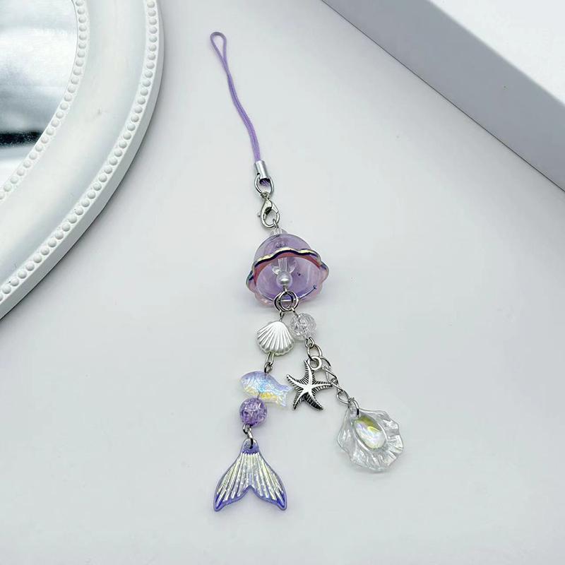 Фиолетовая цепочка для мобильного телефона с бусинами в виде рыбьего хвоста, маленькая подвеска для камеры, симпатичная подвеска для мобильного телефона в стиле Niche Ins
Фиолетовая цепочка для мобильного телефона с бусинами в виде рыбьего хвоста, маленькая подвеска для камеры, симпатичная подвеска для мобильного телефона в стиле Niche Ins