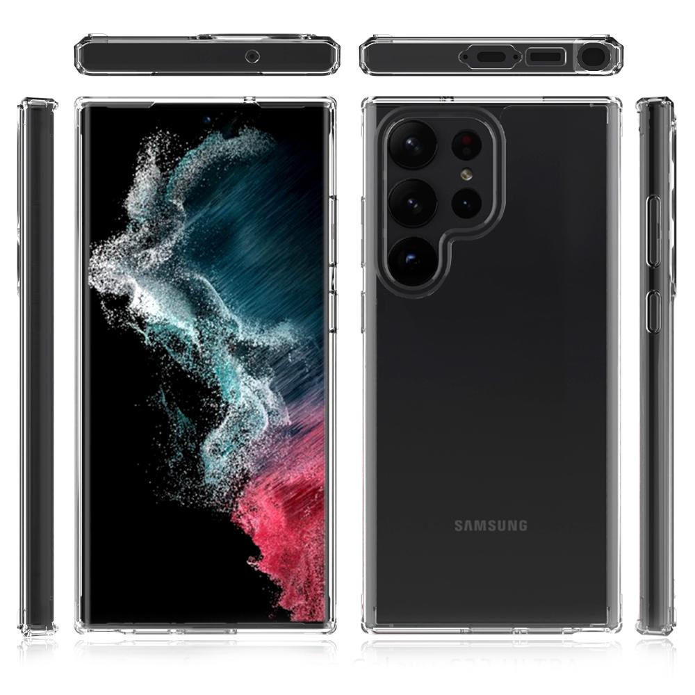 For Samsung Galaxy S23 Ultra Shockproof Acrylic+TPU Cellphone Case Anti-yellowing Clear Phone Cover Transparent
For Samsung Galaxy S23 Ultra Shockproof Acrylic+TPU Cellphone Case Anti-yellowing Clear Phone Cover Transparent