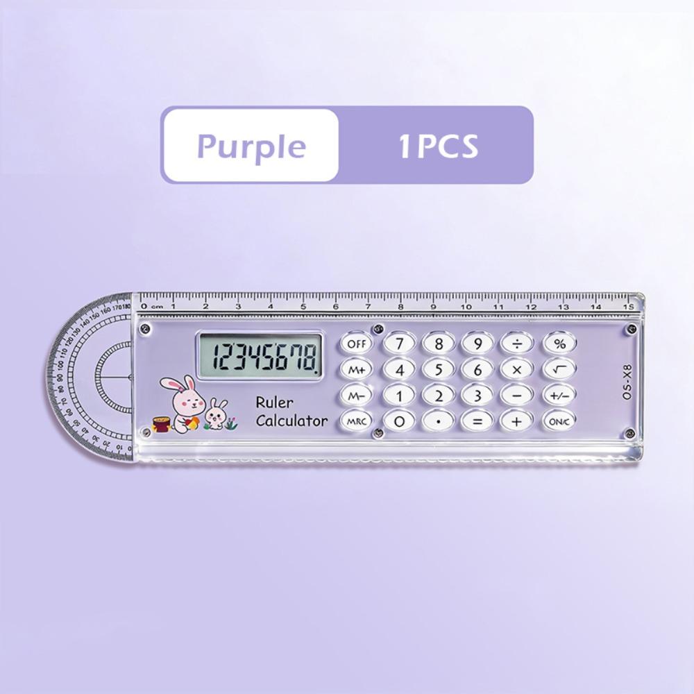 Cartoon 3-in-1 Ruler With Protractor 15cm Calculator Ruler Clear Multi-function Ruler Students Stationery фіолетовий
Cartoon 3-in-1 Ruler With Protractor 15cm Calculator Ruler Clear Multi-function Ruler Students Stationery фіолетовий