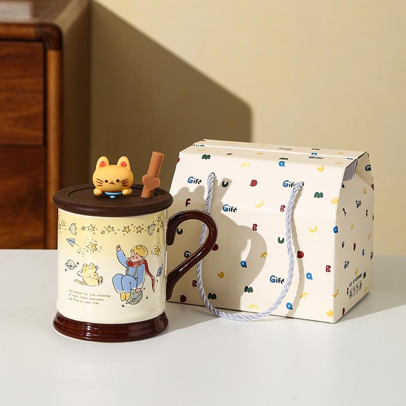 Керамическая кружка «Звездный принц» с крышкой, Сувенир на праздник Муч, Высокая, Красивая, Детская, Забавная, Чашка для воды, Кофейная чашка, Подарок на открытие
Керамическая кружка «Звездный принц» с крышкой, Сувенир на праздник Муч, Высокая, Красивая, Детская, Забавная, Чашка для воды, Кофейная чашка, Подарок на открытие