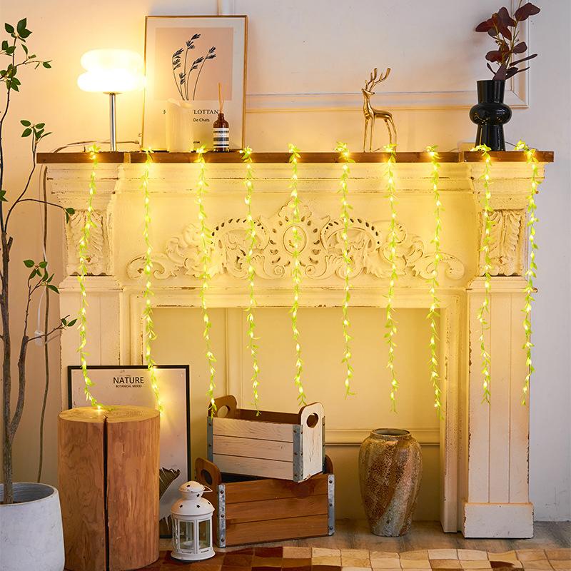 8 Modes Curtain String Lights, Fake Willow Leaves Fairy Lights Battery Operated with Remote, for Home, Bedroom Wall Hanging зелёный
8 Modes Curtain String Lights, Fake Willow Leaves Fairy Lights Battery Operated with Remote, for Home, Bedroom Wall Hanging зелёный