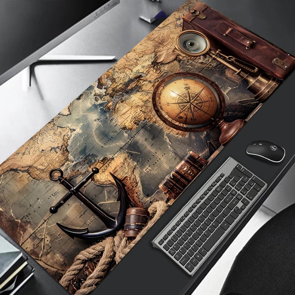 XXL Vintage Steampunk Compass Design Mouse Pad Large Gaming Office Desk Mat Non-Slip Stitched Edges for Gamers and Home Office 300x700x3MM коричневий
XXL Vintage Steampunk Compass Design Mouse Pad Large Gaming Office Desk Mat Non-Slip Stitched Edges for Gamers and Home Office 300x700x3MM коричневий