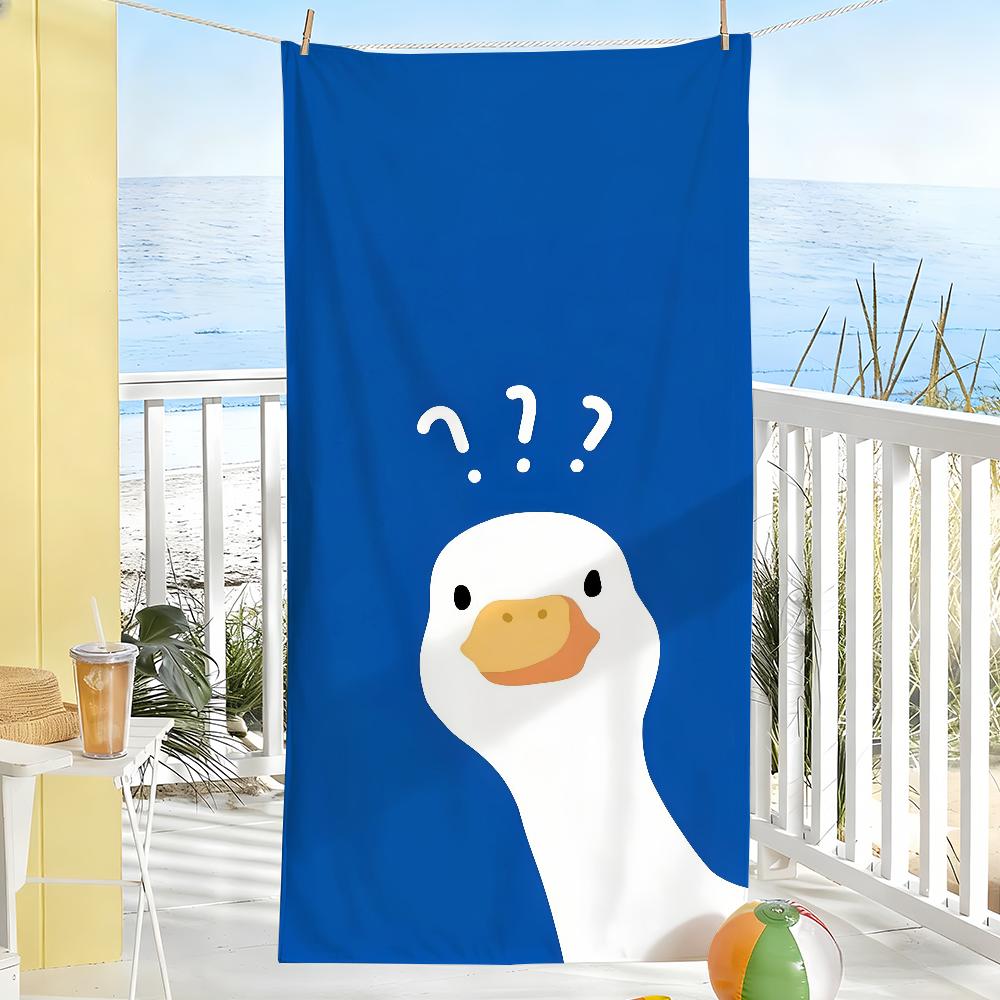 Duck Funny Wash Up Towel Soft Pool Gift For Travel Gym Shower Camping Quick Dry Sports Large Beach Towels W30*H60(CM)
Duck Funny Wash Up Towel Soft Pool Gift For Travel Gym Shower Camping Quick Dry Sports Large Beach Towels W30*H60(CM)