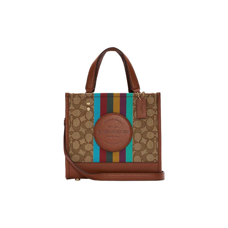 COACH handbag Dempsey 22 Classic Presbyopic Striped Round Label Fabric and Cow Leather Tote Bag Tote Bag Shopping Bag Shoulder Bag Crossbody Bag Small коричневий
COACH handbag Dempsey 22 Classic Presbyopic Striped Round Label Fabric and Cow Leather Tote Bag Tote Bag Shopping Bag Shoulder Bag Crossbody Bag Small коричневий