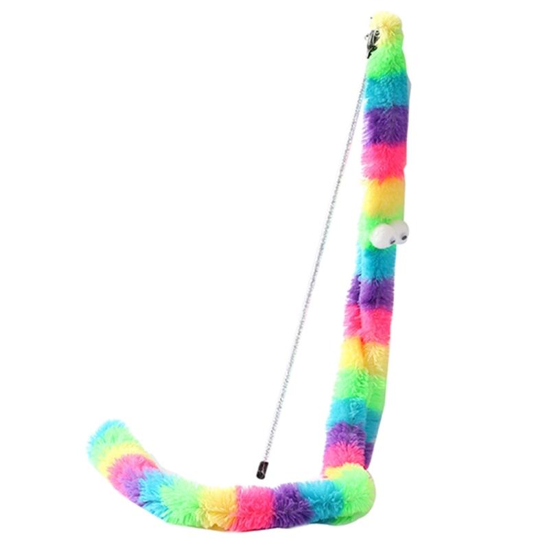 Cat Teaser Toy Interactive Kitten Wand with Bell Plush Strip for Indoor Cats 1
Cat Teaser Toy Interactive Kitten Wand with Bell Plush Strip for Indoor Cats 1