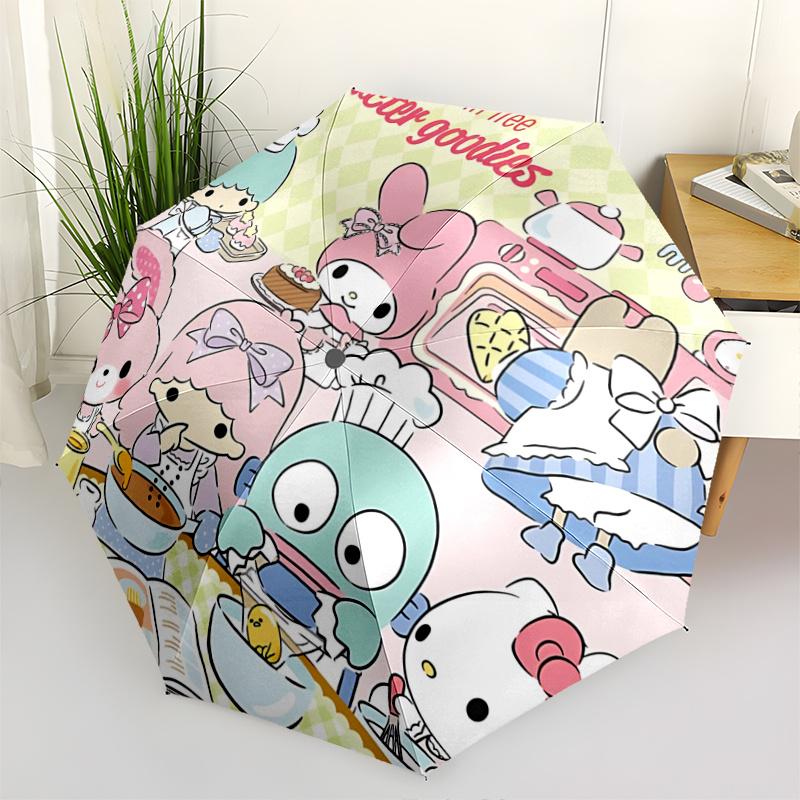 1pc Hello Kitty & Friends Cooking Adventure: Automatic Opening/Closing Umbrella with Portable Folding Design, 8-Rib Iron Frame Outdoor Umbrella - Perf
1pc Hello Kitty & Friends Cooking Adventure: Automatic Opening/Closing Umbrella with Portable Folding Design, 8-Rib Iron Frame Outdoor Umbrella - Perf