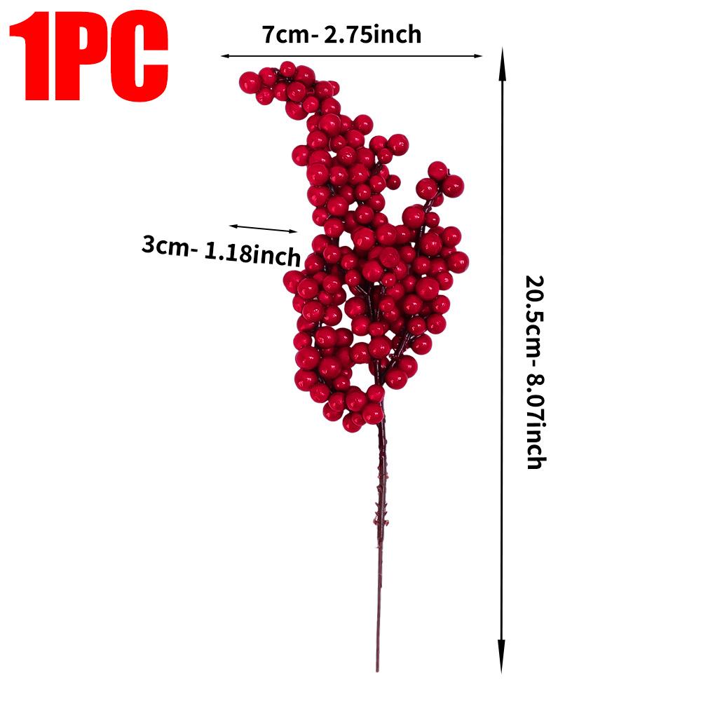 Berry Artificial Flower Fruit Red Berry Simulation Cherry Stamen Berries for Home Christmas Decoration DIY Gift Wreath Wholesale
Berry Artificial Flower Fruit Red Berry Simulation Cherry Stamen Berries for Home Christmas Decoration DIY Gift Wreath Wholesale