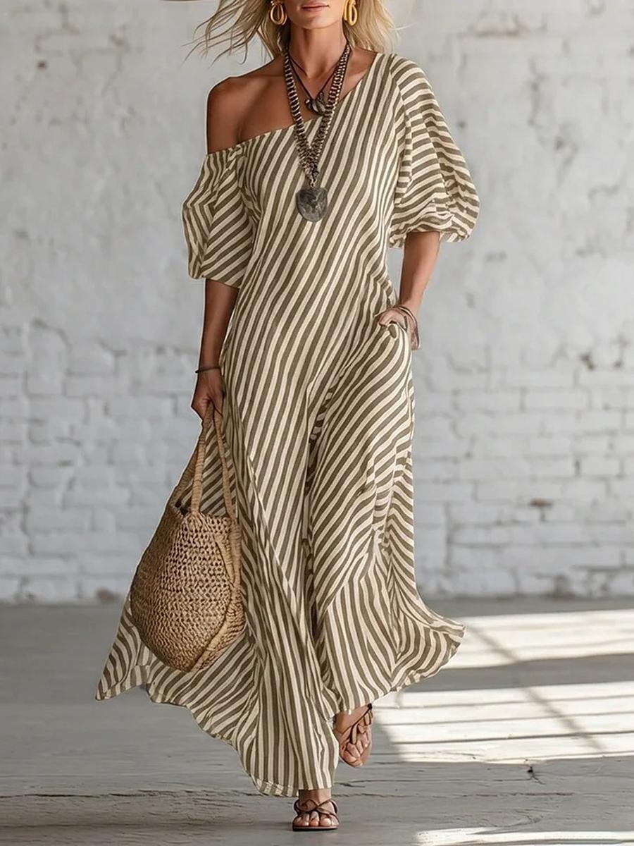 New Arrival Women s Spring Elegant Striped Off-Shoulder Dress XXXL хакі
New Arrival Women s Spring Elegant Striped Off-Shoulder Dress XXXL хакі