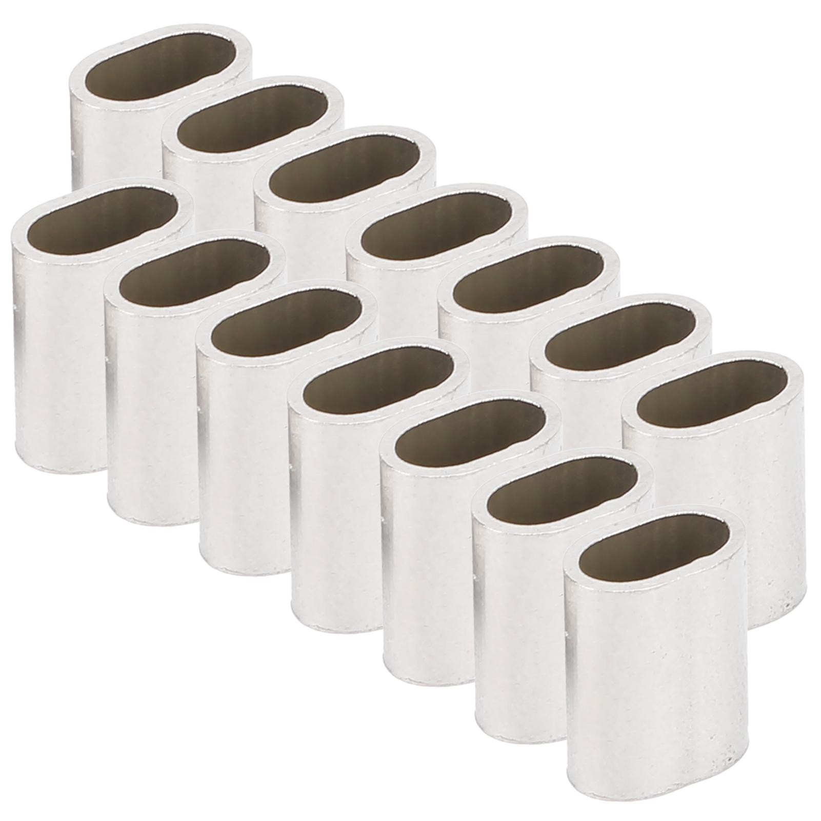 50 шт. овальная стальная втулка проволочная обжимная петля из нержавеющей стали промышленные такелажные принадлежности