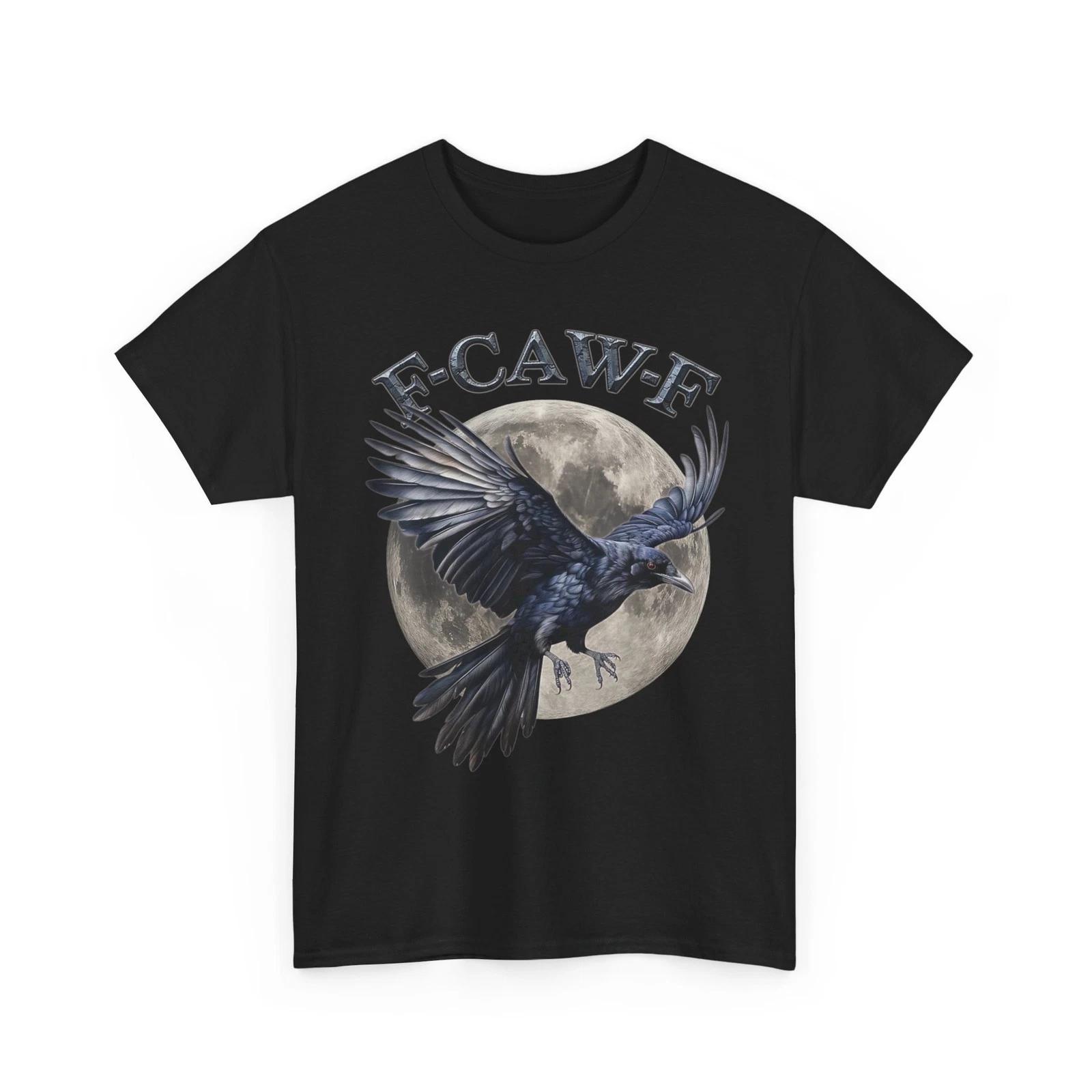 F-CAW-F Crow Shirt, Crow with Moon Raven Funny Shirt L
F-CAW-F Crow Shirt, Crow with Moon Raven Funny Shirt L