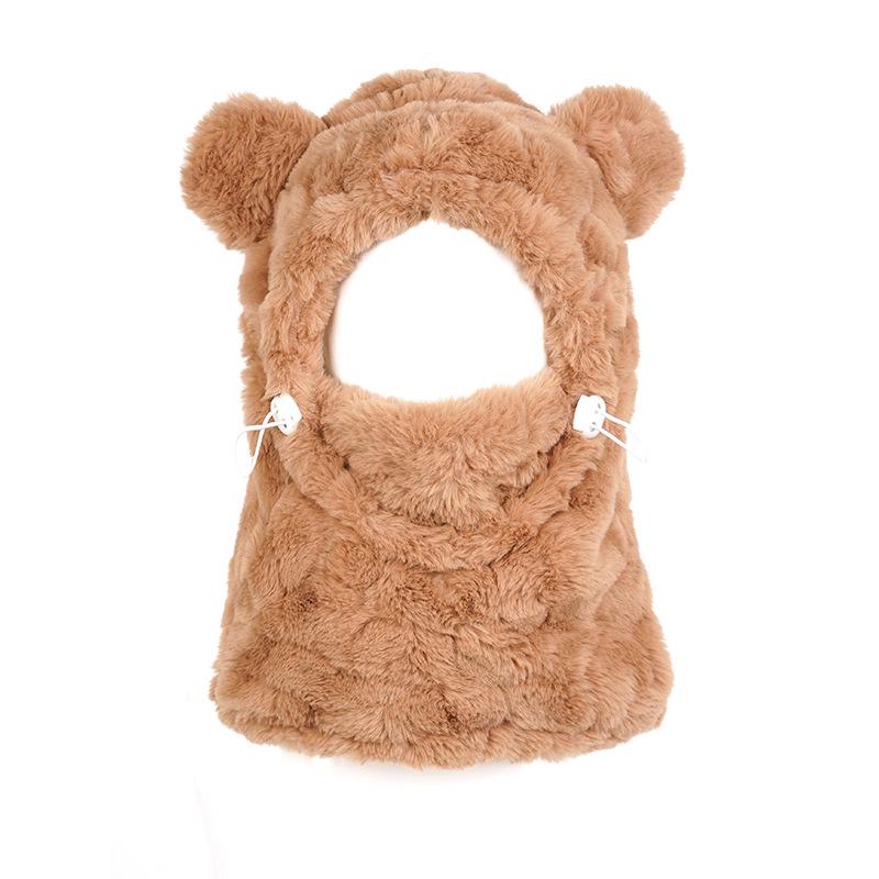 Women s Cute Bear Plush Earflap Hat with Scarf - Winter Thickened, Lined & Cold-Proof for Cycling Adjustable коричневий
Women s Cute Bear Plush Earflap Hat with Scarf - Winter Thickened, Lined & Cold-Proof for Cycling Adjustable коричневий