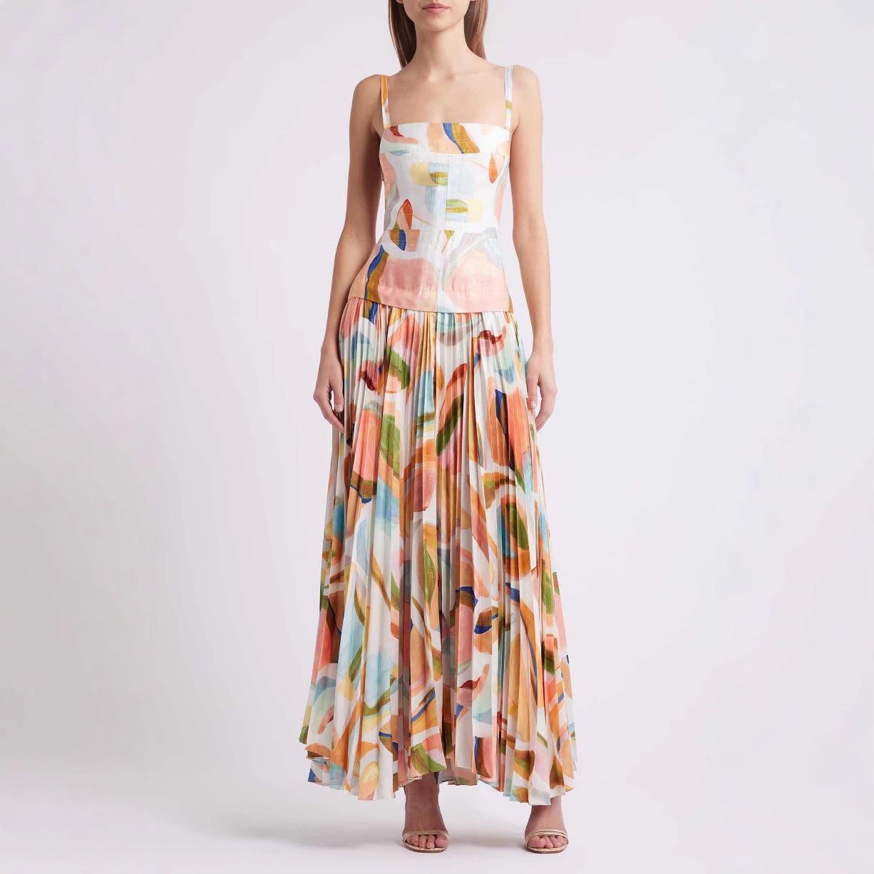 European & American Women s Dopamine Print Sleeveless Dress - Spring/Summer Collection 2026 S
European & American Women s Dopamine Print Sleeveless Dress - Spring/Summer Collection 2026 S