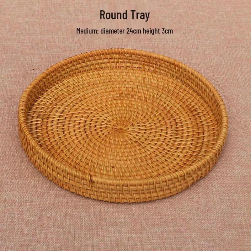 Japanese Hand-Woven Round Serving Basket
Japanese Hand-Woven Round Serving Basket
