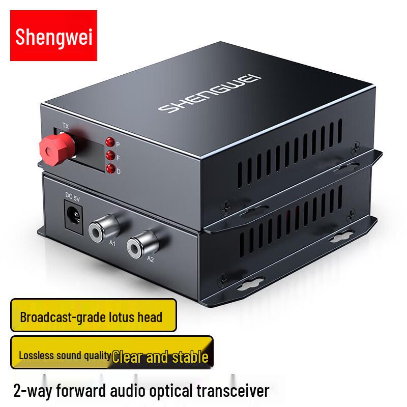 Shengwei 2-Channel Unidirectional Audio Fiber Optic Transceiver
Shengwei 2-Channel Unidirectional Audio Fiber Optic Transceiver