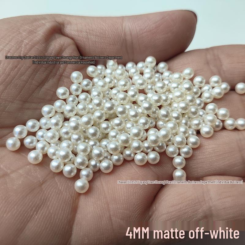 4mm Round Holeless ABS Imitation Pearl Beads for Nail Art and Craft Accessories
4mm Round Holeless ABS Imitation Pearl Beads for Nail Art and Craft Accessories