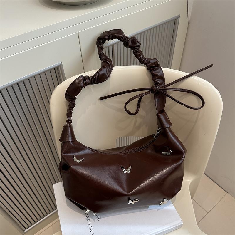 Japanese high-value large-capacity pleated messenger bag niche design versatile butterfly shoulder bag dumpling bag білий
Japanese high-value large-capacity pleated messenger bag niche design versatile butterfly shoulder bag dumpling bag білий