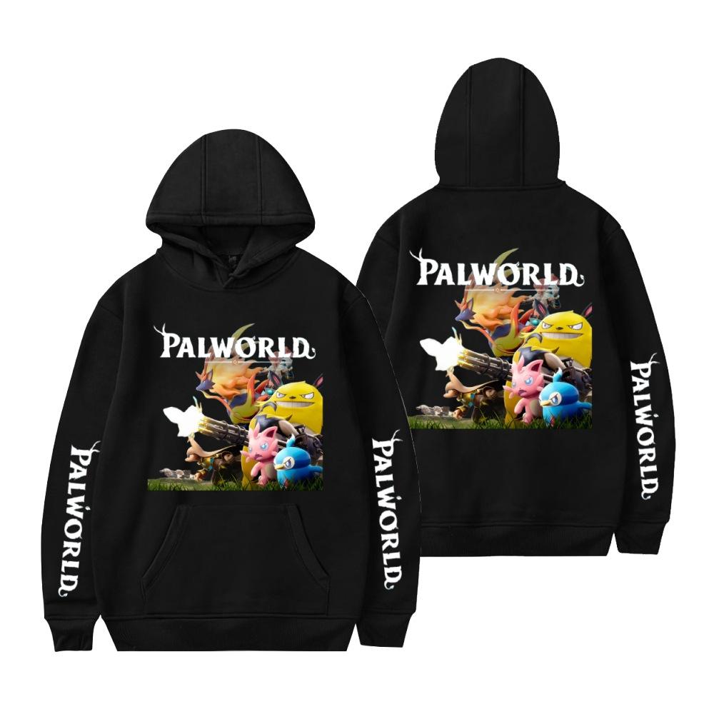 Толстовки Palworld, осенне-зимние пуловеры унисекс с длинными рукавами в стиле Харадзюку, уличная одежда, толстовка с графическим принтом
Толстовки Palworld, осенне-зимние пуловеры унисекс с длинными рукавами в стиле Харадзюку, уличная одежда, толстовка с графическим принтом