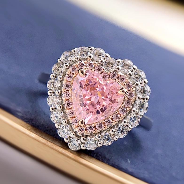Longlongjin S925 Silver Heart-Shaped Pink Simulated Diamond Cluster Ring Size 9 алмаз/розовый
Longlongjin S925 Silver Heart-Shaped Pink Simulated Diamond Cluster Ring Size 9 алмаз/розовый