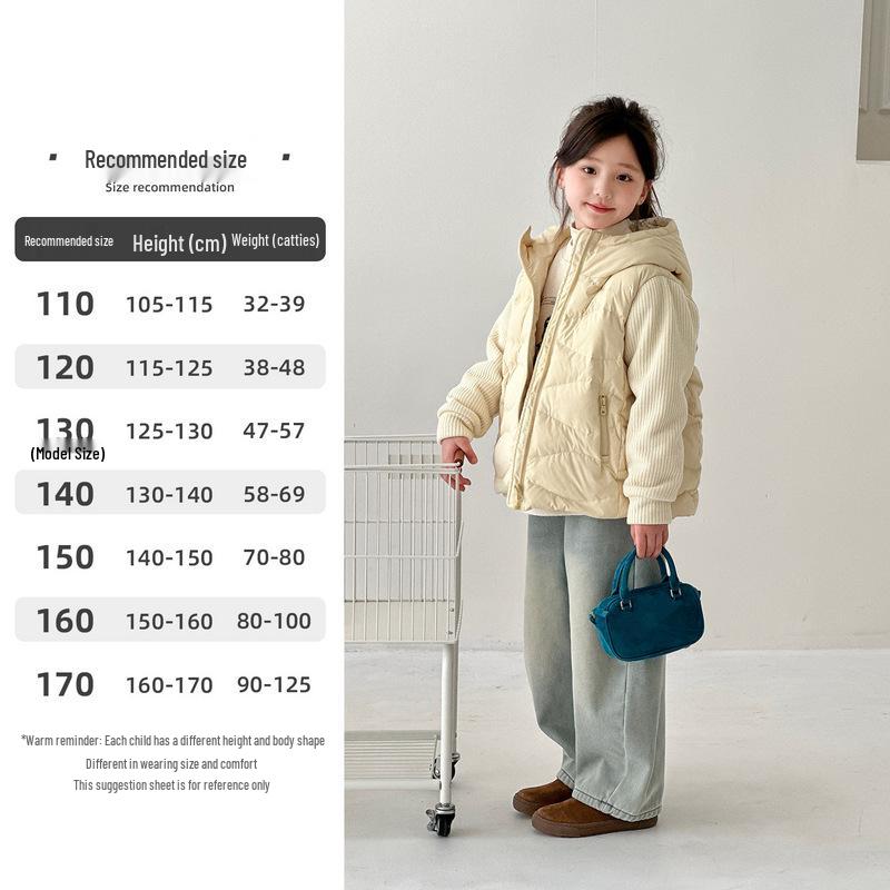 YOJIA Girls Cotton-Padded Winter Jacket, 2025 New Style with Stylish Patchwork, for Elementary School Students. 110cm жовтий
YOJIA Girls Cotton-Padded Winter Jacket, 2025 New Style with Stylish Patchwork, for Elementary School Students. 110cm жовтий