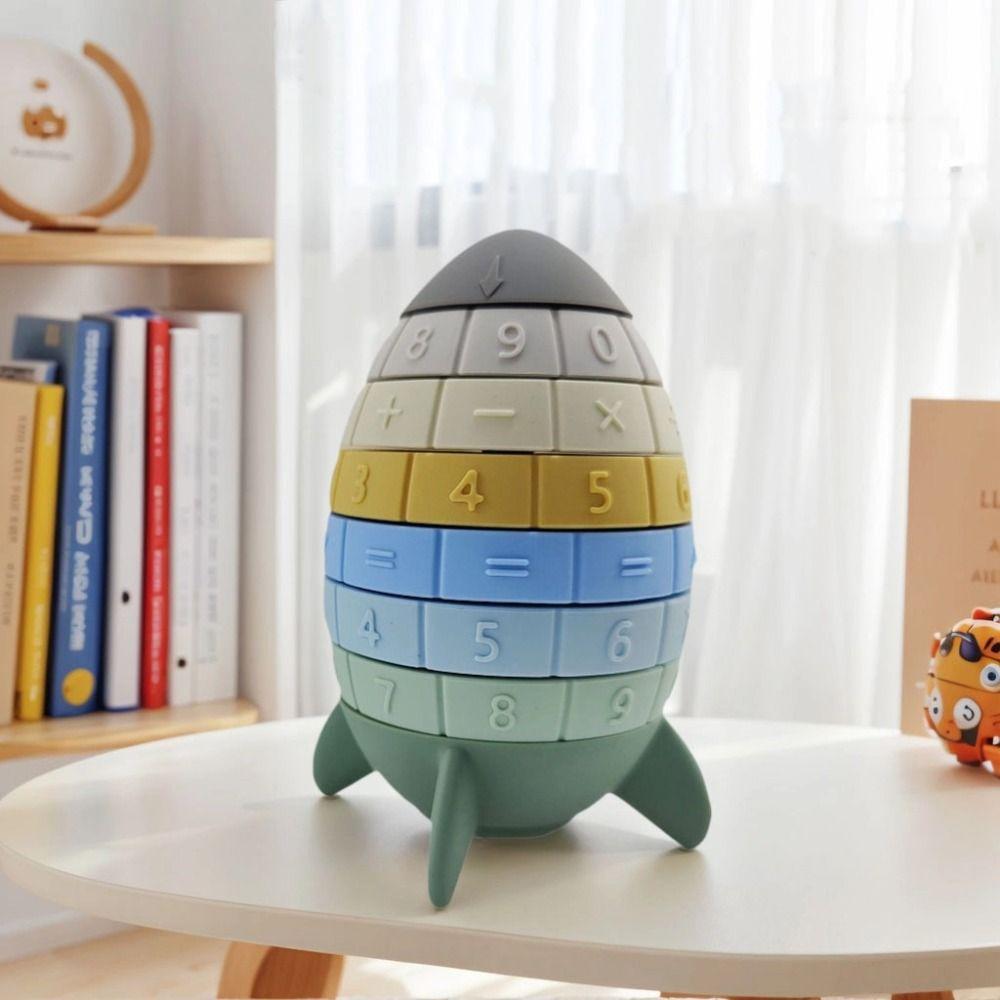 Ferrule Rocket Stacking Toy Rotating Stacking Blocks Baby Toy Color Size Cognition Style A
Ferrule Rocket Stacking Toy Rotating Stacking Blocks Baby Toy Color Size Cognition Style A