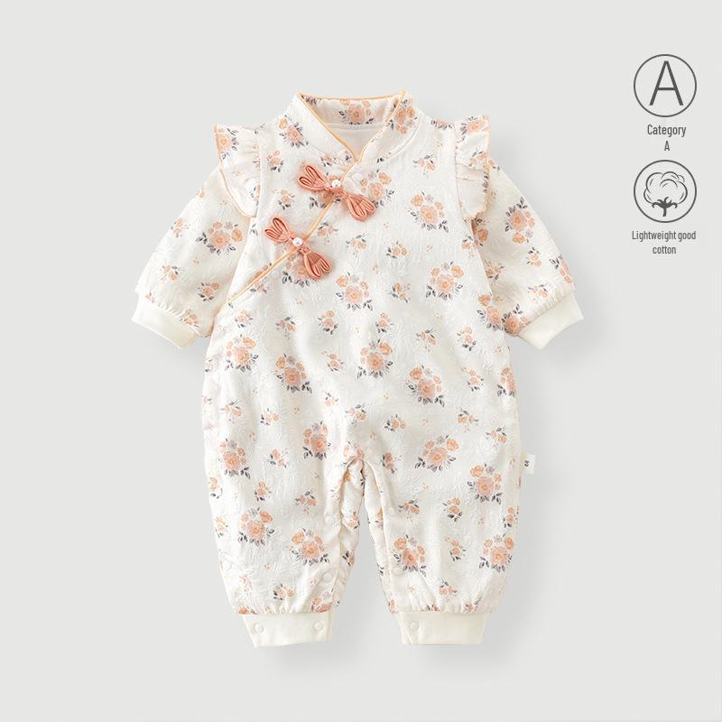 Autumn Princess Baby Girl Double Layer Harem Romper - Newborn Chinese Style Crawling Outfit 80cm
Autumn Princess Baby Girl Double Layer Harem Romper - Newborn Chinese Style Crawling Outfit 80cm
