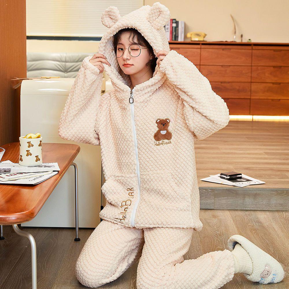Women s Fleece-Lined Flannel Doll Collar Pajamas - Warm Autumn/Winter Style, Cozy & Suitable for Outdoors XXL (Suggest 135–150 lbs)
Women s Fleece-Lined Flannel Doll Collar Pajamas - Warm Autumn/Winter Style, Cozy & Suitable for Outdoors XXL (Suggest 135–150 lbs)