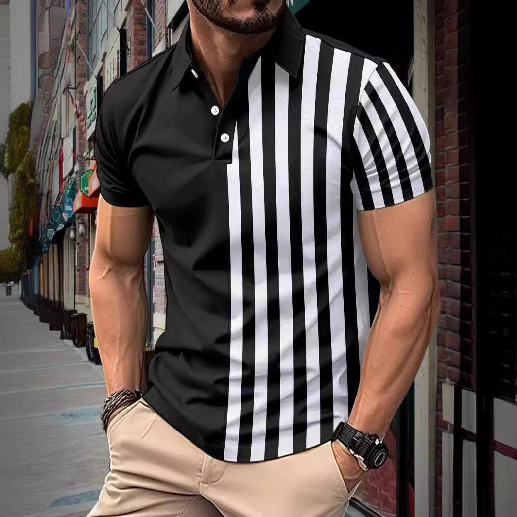 New Summer New Men s Short-sleeved Polo Shirt Striped Printed Lapel Polo Shirt Men s T-shirt Tops XXXL
New Summer New Men s Short-sleeved Polo Shirt Striped Printed Lapel Polo Shirt Men s T-shirt Tops XXXL