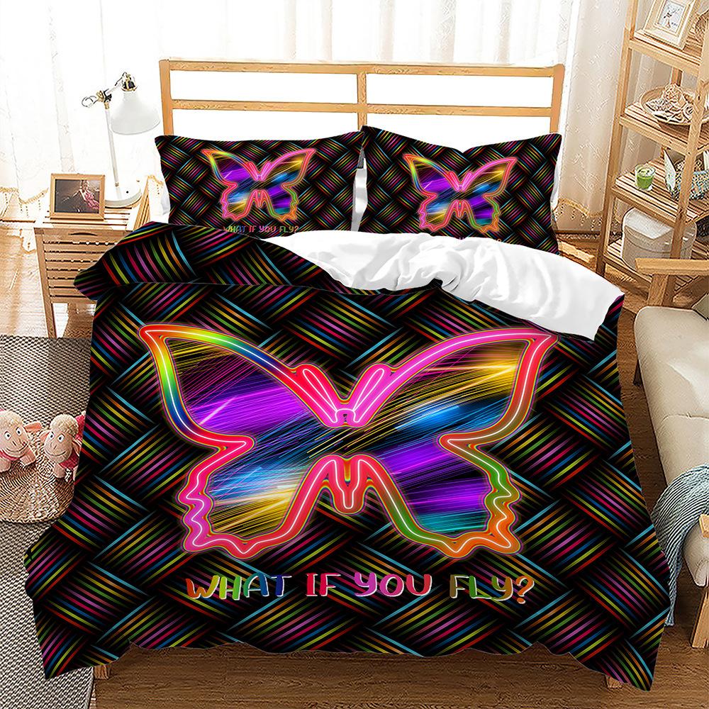 Gradual Change Sequined Bed Three-Piece Quilt Cover 3D Digital Printing Kit 135 * 200 (two-piece set) 90g
Gradual Change Sequined Bed Three-Piece Quilt Cover 3D Digital Printing Kit 135 * 200 (two-piece set) 90g