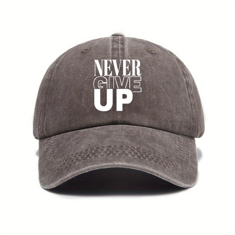 1pc Unisex never Give Up Baseball Cap,adjustable Sun Protection Cap,casual Outdoor Travel Driver Caps for Daily Wear,tralve Adjustable коричневый
1pc Unisex never Give Up Baseball Cap,adjustable Sun Protection Cap,casual Outdoor Travel Driver Caps for Daily Wear,tralve Adjustable коричневый