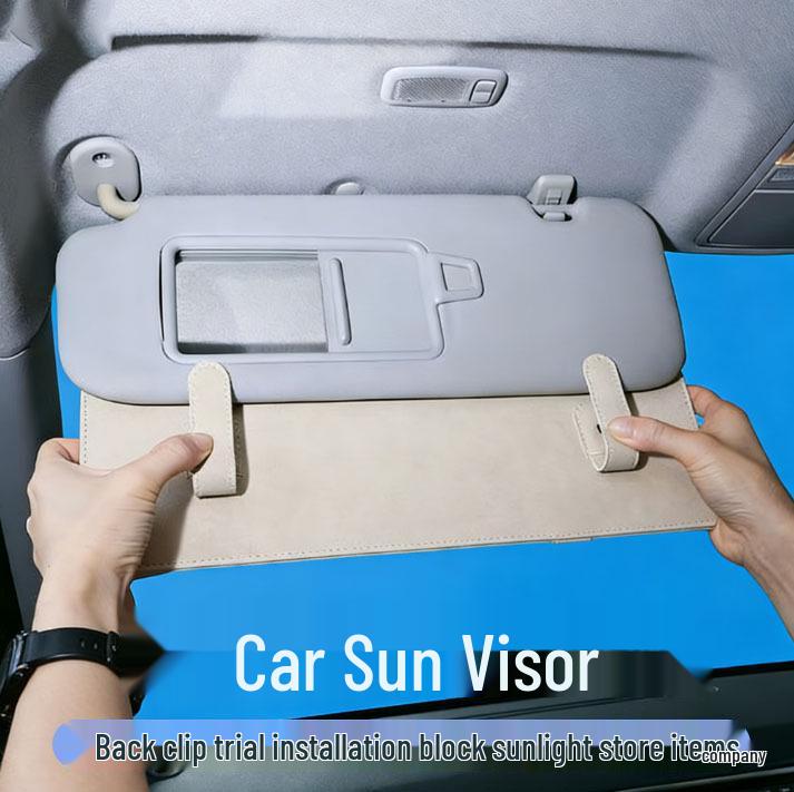 Car Sun Visor Extension with Anti-Glare Sunshade & Glasses Clip Organizer One Size світло-бежевого кольору
Car Sun Visor Extension with Anti-Glare Sunshade & Glasses Clip Organizer One Size світло-бежевого кольору