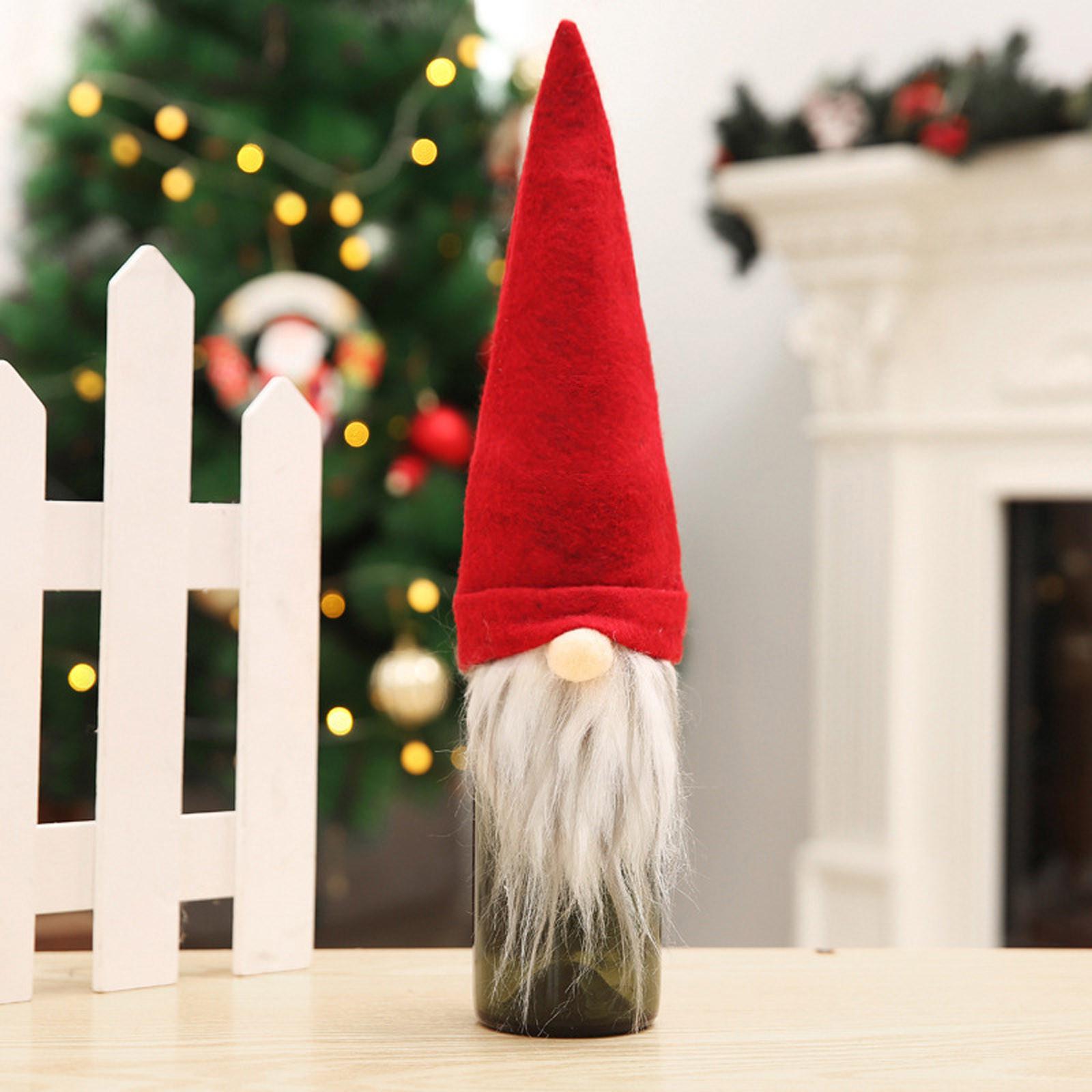 Рождественское украшение Безликая кукла Держатель бутылки вина Санта-Клауса Мешок вина красный
Рождественское украшение Безликая кукла Держатель бутылки вина Санта-Клауса Мешок вина красный