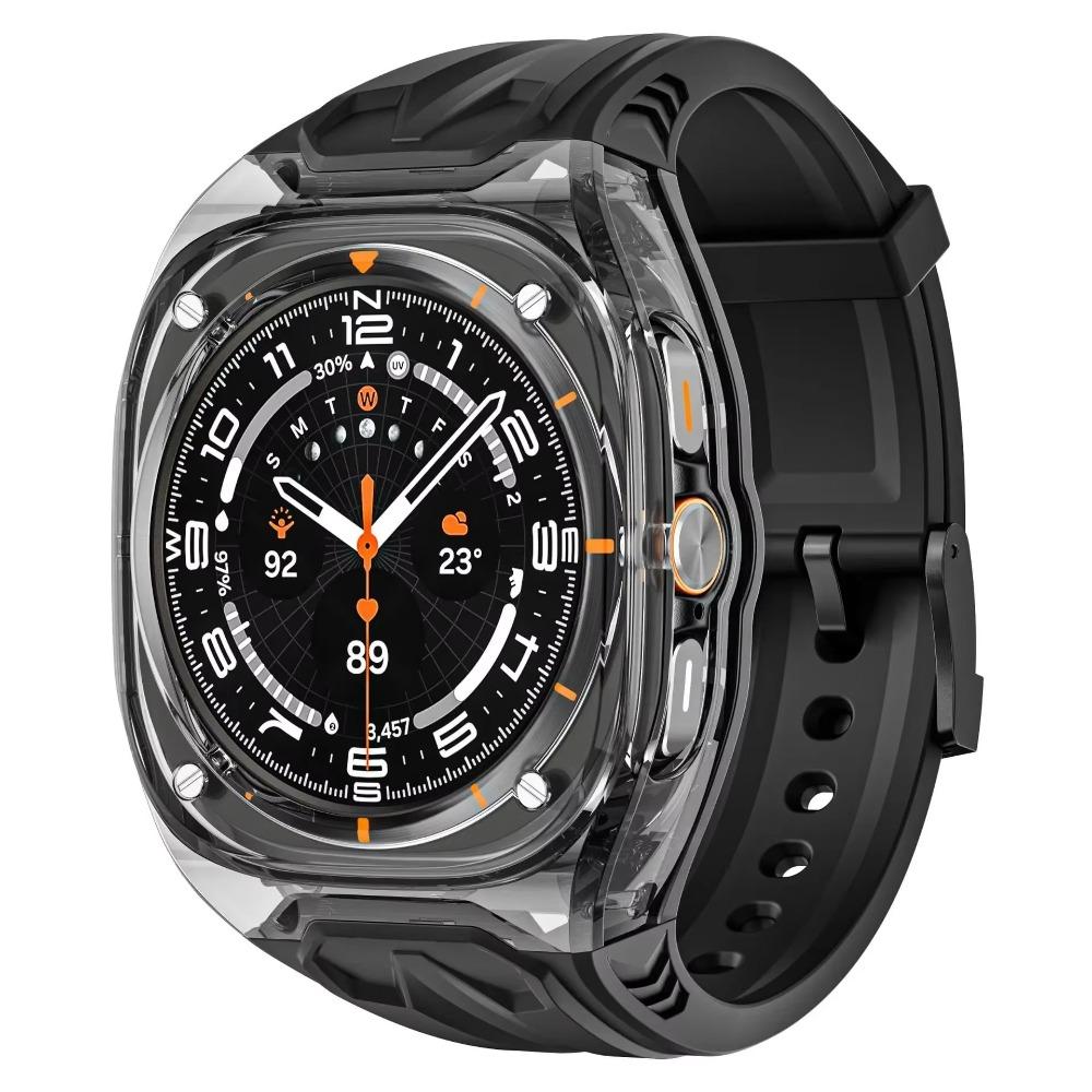 Waterproof Silicone Band Bracelet TPU Strap Case New Watch Bands for Galaxy Watch 7 Ultra Black-Red
Waterproof Silicone Band Bracelet TPU Strap Case New Watch Bands for Galaxy Watch 7 Ultra Black-Red