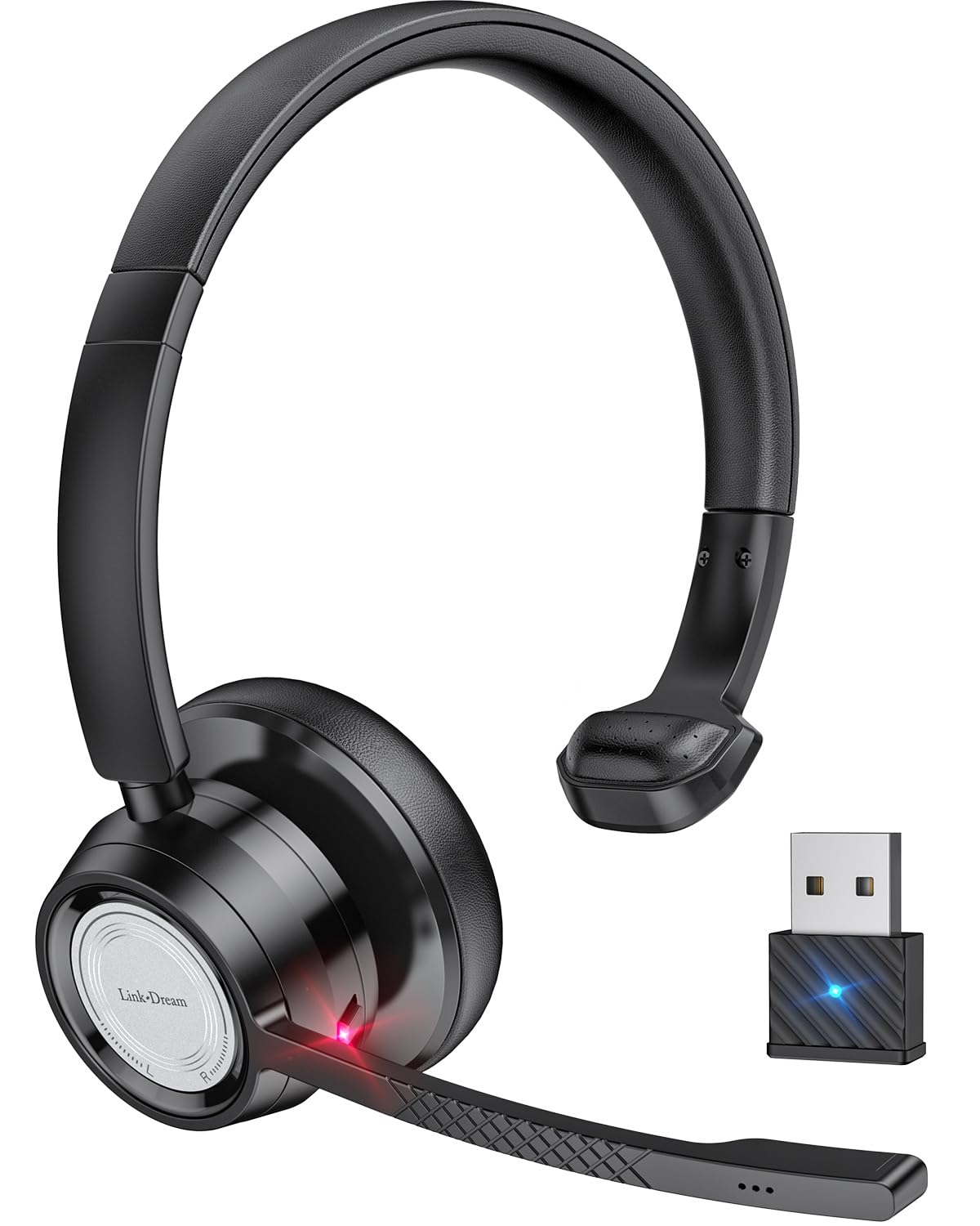 Гарнитура Link Dream Bluetooth беспроводная с шумоподавлением, одна левая и отключение звука 250 мАч до 20 часов непрерывной работы USB-адаптер совместим с устройствами без
Гарнитура Link Dream Bluetooth беспроводная с шумоподавлением, одна левая и отключение звука 250 мАч до 20 часов непрерывной работы USB-адаптер совместим с устройствами без
