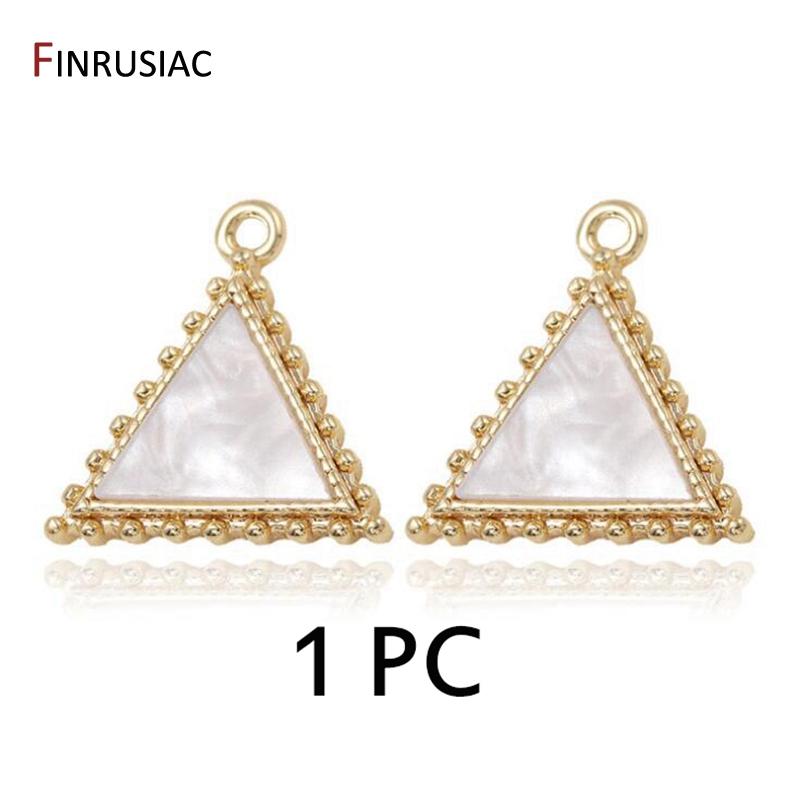 New Design 14K Gold Plated Inlaid Shell Triangle Shape Cute Charms For DIY Jewellery Earrings Necklaces Making Accessories
New Design 14K Gold Plated Inlaid Shell Triangle Shape Cute Charms For DIY Jewellery Earrings Necklaces Making Accessories